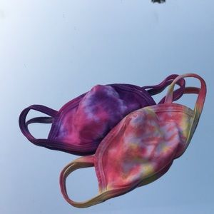 Ages 6-12 tie-dyed masks
